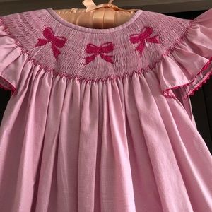 Smocked Easter spring dress, size 4